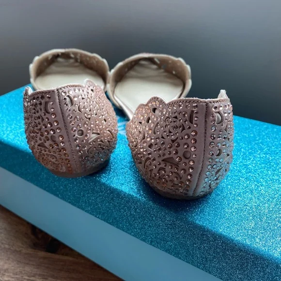 Rose Gold Betsey Johnson Flats - Picture 7 of 8